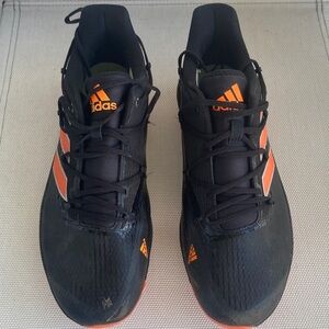 Adidas Black and Orange Running Sneakers